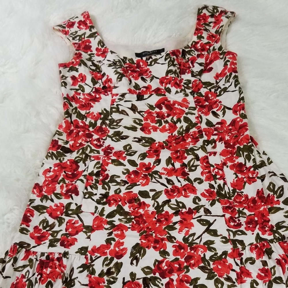 Nine West Sleeveless Floral Dress